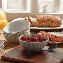 Lenox French Perle Scallop 4-Piece Bowl Set -Tableware Store 893545 893677 LNP F21 2