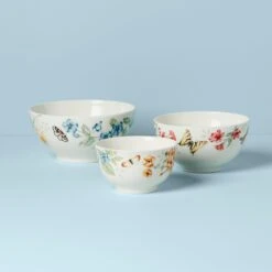 Lenox Butterfly Meadow 3-Piece Bowl Set -Tableware Store 893575 w12
