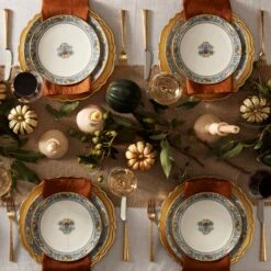 Lenox Autumn White 4-Piece Dinner Plate Set 9 Lenox Autumn White 4-Piece Dinner Plate Set -Tableware Store 893654 893655 894561 893812 LNP S23 FEA 1