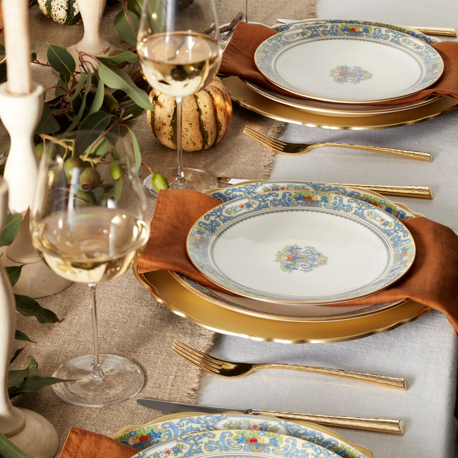 Lenox Autumn White 4-Piece Dinner Plate Set 2 Lenox Autumn White 4-Piece Dinner Plate Set - Image 2