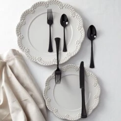 Lenox Portola Black 20-Piece Flatware Set -Tableware Store 893677 w12