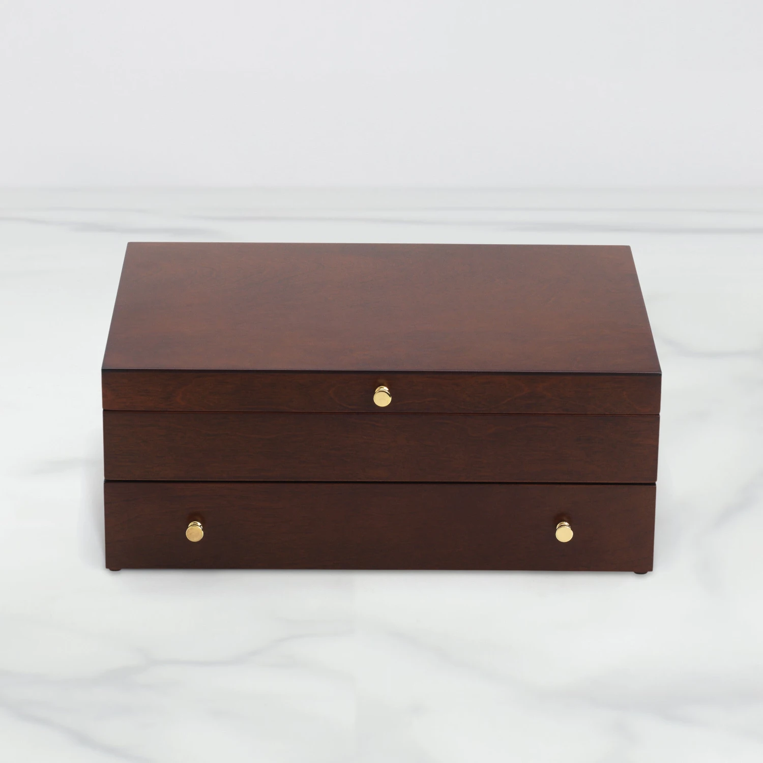 Lenox Mahogany Flatware Chest 1 Lenox Mahogany Flatware Chest