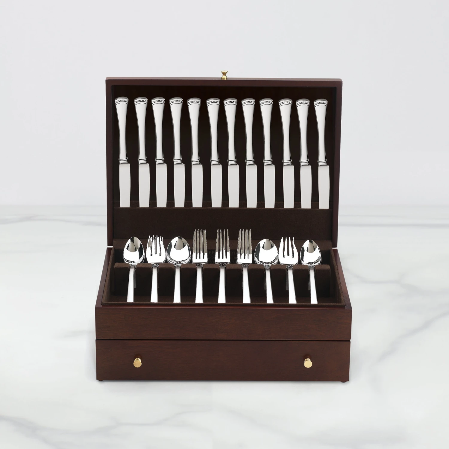 Lenox Mahogany Flatware Chest 2 Lenox Mahogany Flatware Chest - Image 2