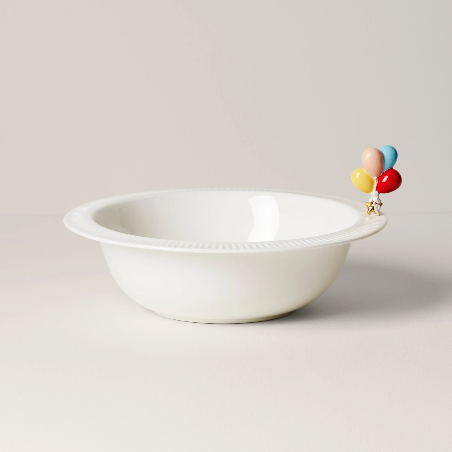 Lenox Profile Charm Serving Bowl With Balloon Popper 1 Lenox Profile Charm Serving Bowl With Balloon Popper