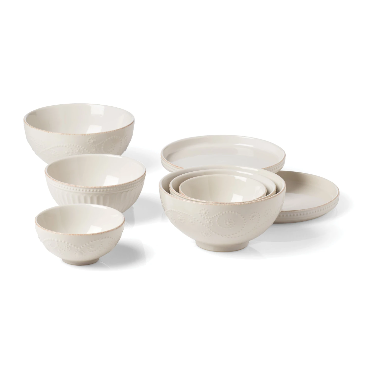 Lenox French Perle Luna 8-Piece Nesting Dinnerware Set 3 Lenox French Perle Luna 8-Piece Nesting Dinnerware Set - Image 3