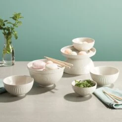 Lenox French Perle Luna 8-Piece Nesting Dinnerware Set 11 Lenox French Perle Luna 8-Piece Nesting Dinnerware Set -Tableware Store 894103 w17