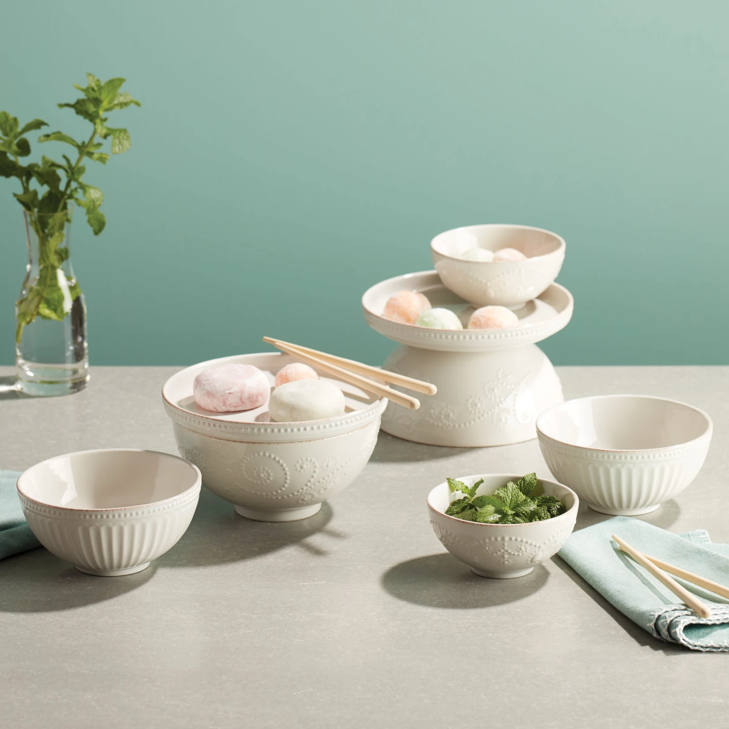 Lenox French Perle Luna 8-Piece Nesting Dinnerware Set 6 Lenox French Perle Luna 8-Piece Nesting Dinnerware Set - Image 6