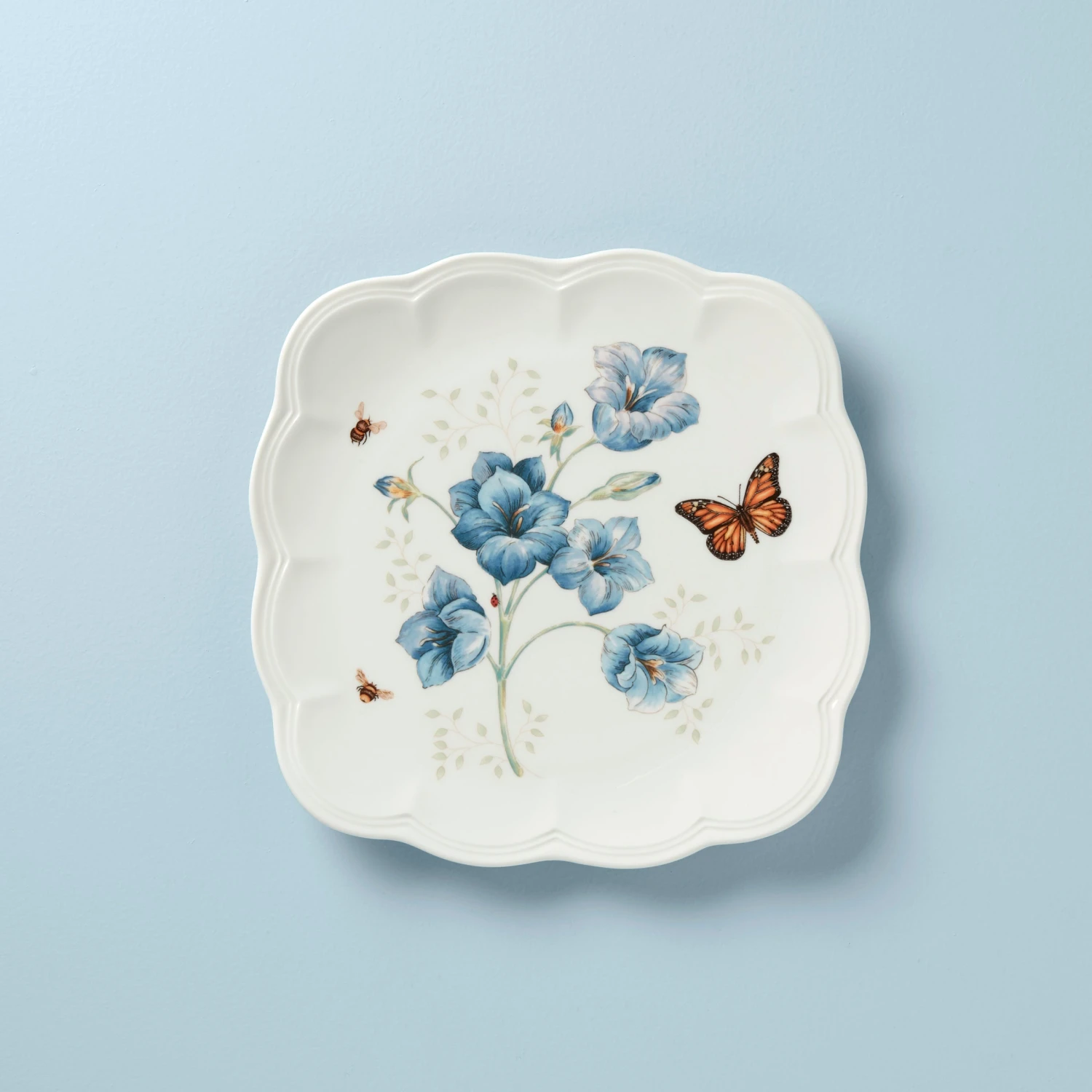 Lenox Butterfly Meadow Square Dinner Plate 1 Lenox Butterfly Meadow Square Dinner Plate