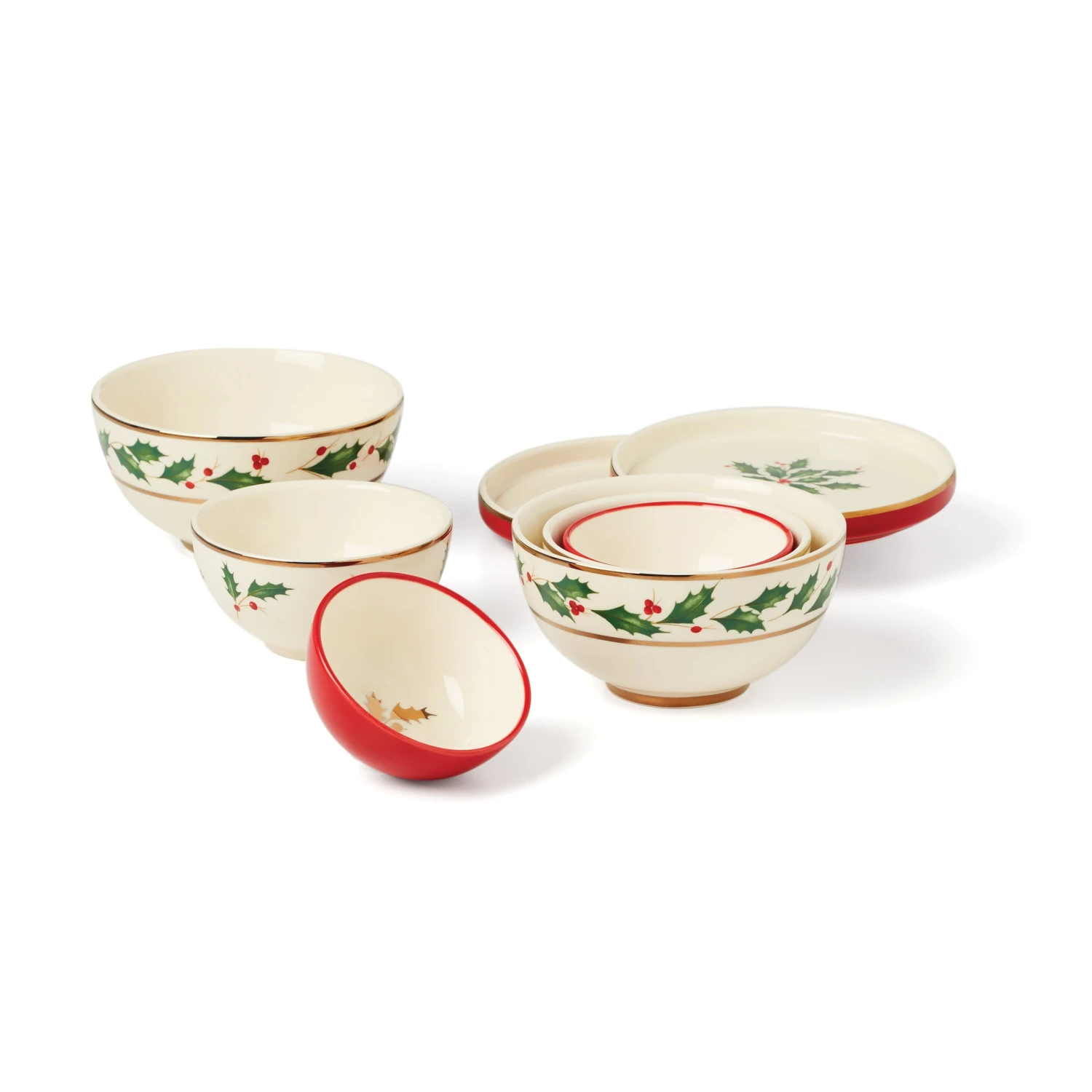 Lenox Holiday Mini Luna 8-Piece Nesting Dinnerware Set 3 Lenox Holiday Mini Luna 8-Piece Nesting Dinnerware Set - Image 3