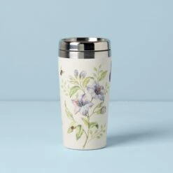 Lenox Butterfly Meadow Bamboo Travel Mug -Tableware Store 894270 w12