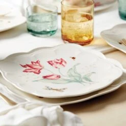 Lenox Butterfly Meadow Square 4pc Accent Plates -Tableware Store 894308 w11