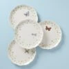 Lenox Butterfly Meadow Vines 4PC Dinner Plate Set