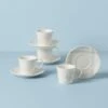 Lenox Oyster Bay 8PC Espresso Cup & Saucer Set