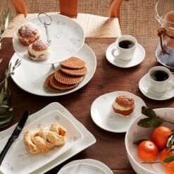 Lenox Oyster Bay 2-Tiered Server -Tableware Store 894679 LNP F22 FEA 1