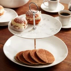 Lenox Oyster Bay 2-Tiered Server -Tableware Store 894679 LNP F22 FEA