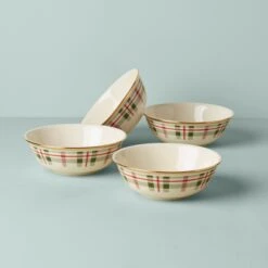 Lenox Holiday Plaid All-Purpose Bowls, Set Of 4