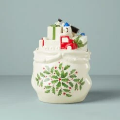 Lenox Holiday Figural Cookie Jar -Tableware Store 895043 LHOL 23 PDP 4