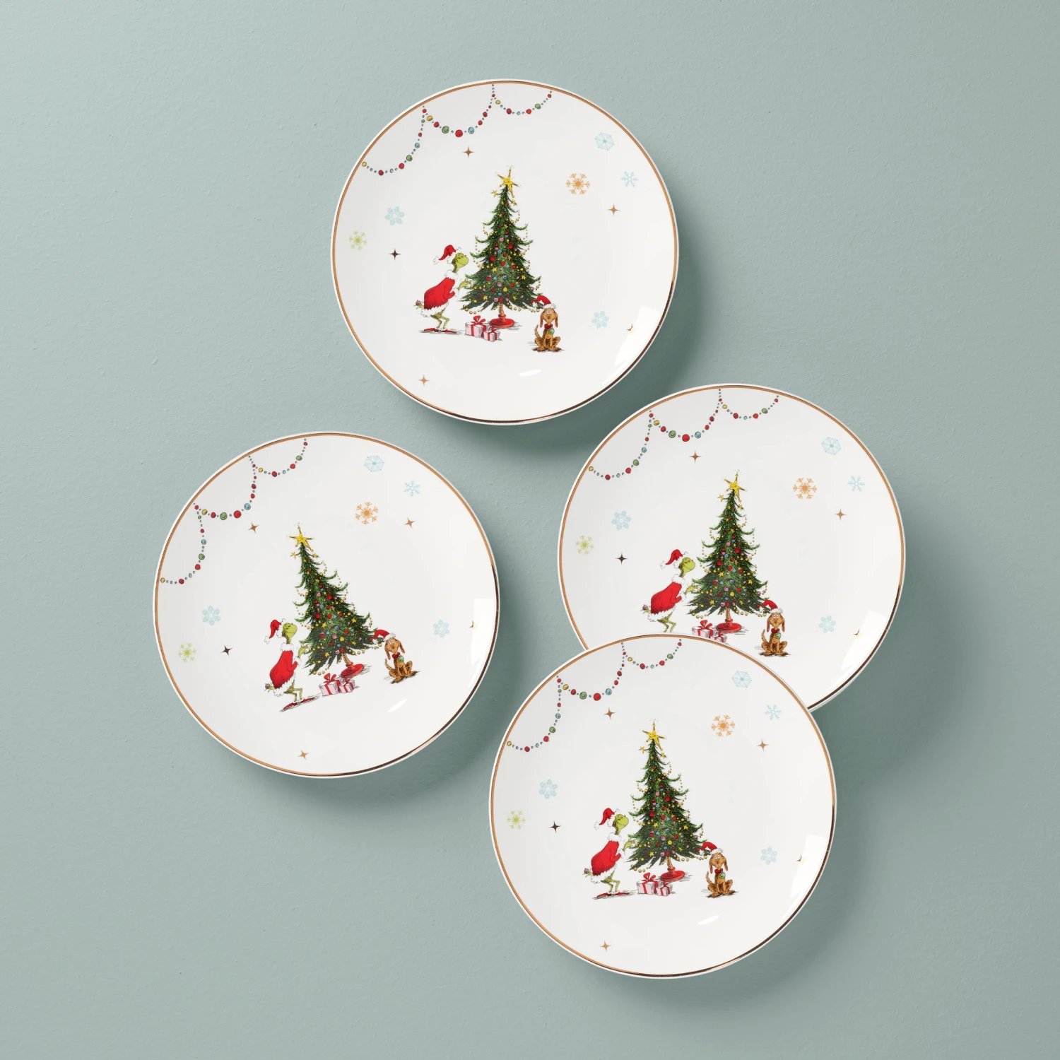 Lenox Merry Grinchmas Dinner Plates, Set Of 4 1 Lenox Merry Grinchmas Dinner Plates, Set Of 4