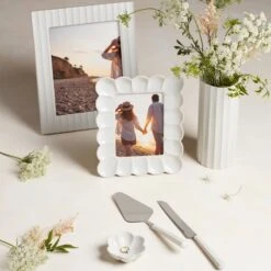 Lenox French Perle Scallop 2-Piece Dessert Set -Tableware Store 895083 895081 895082 895084 895080 LNP F23 FEA 1