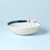 Lenox Blue Bay Melamine Salad Bowl With Servers
