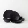 Lenox LX Collective Black 12-Piece Dinnerware Set