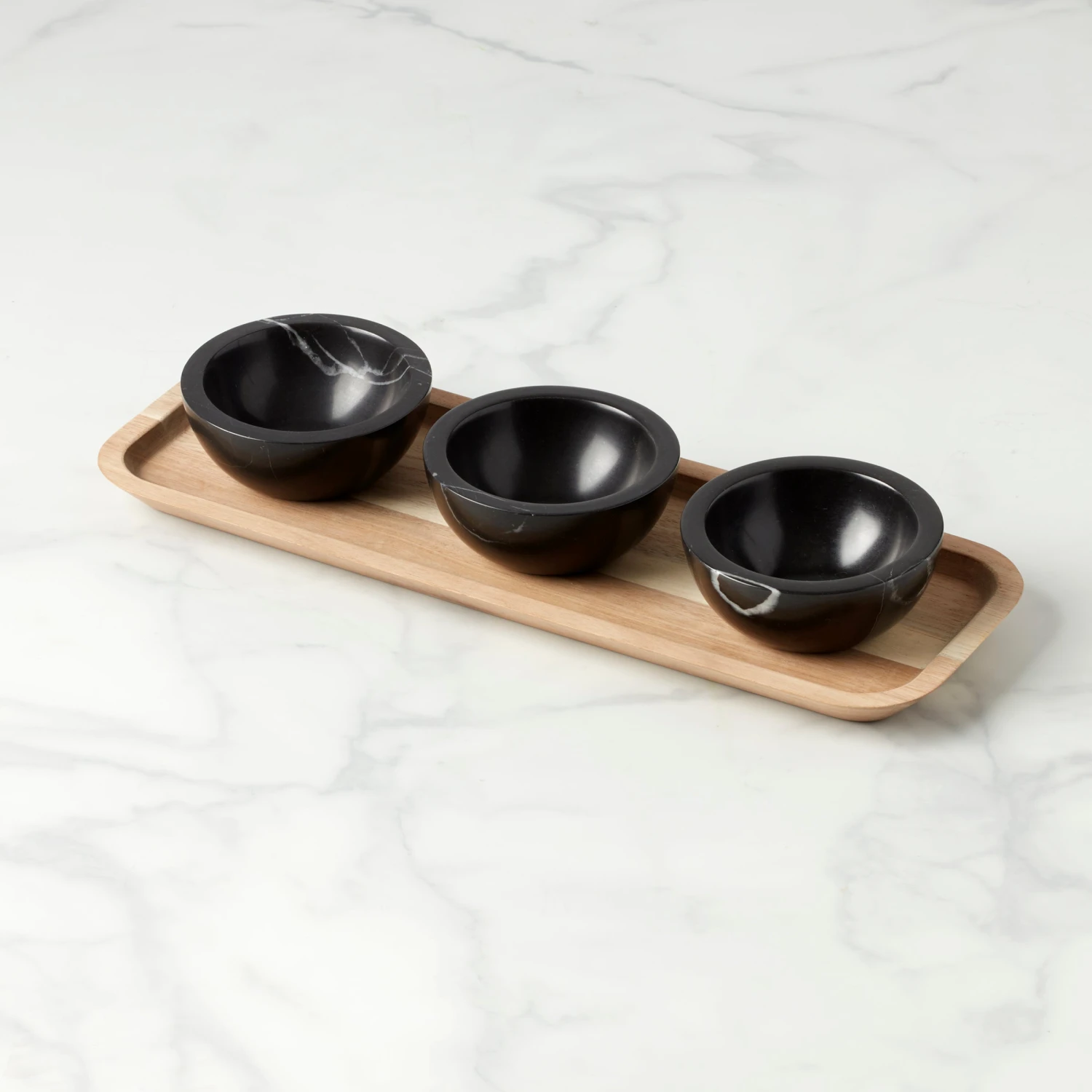 Lenox LX Collective Tray With 3 Dip Bowls 1 Lenox LX Collective Tray With 3 Dip Bowls