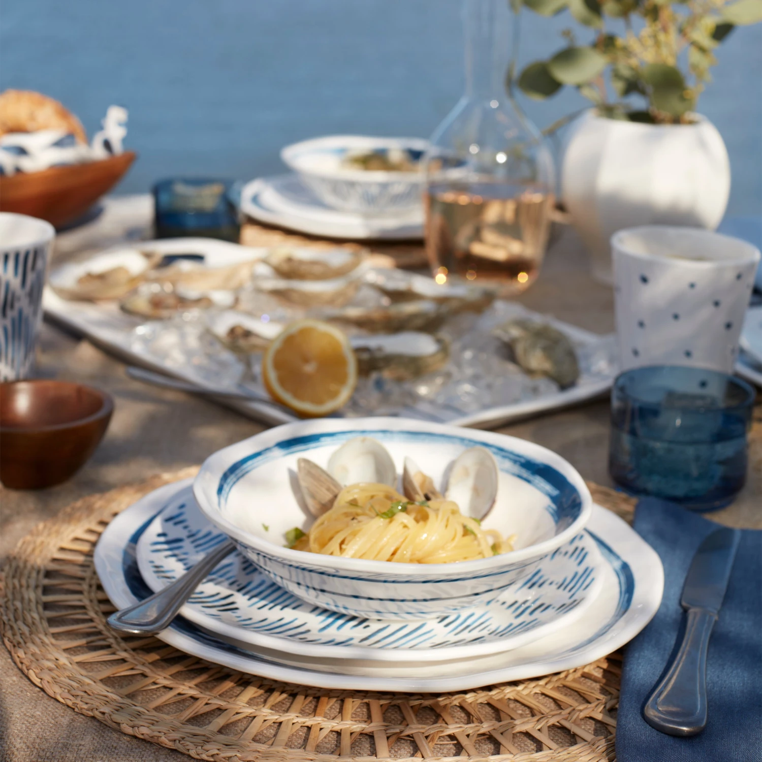 Lenox Blue Bay Melamine 16-Piece Dinnerware Set 8 Lenox Blue Bay Melamine 16-Piece Dinnerware Set - Image 8