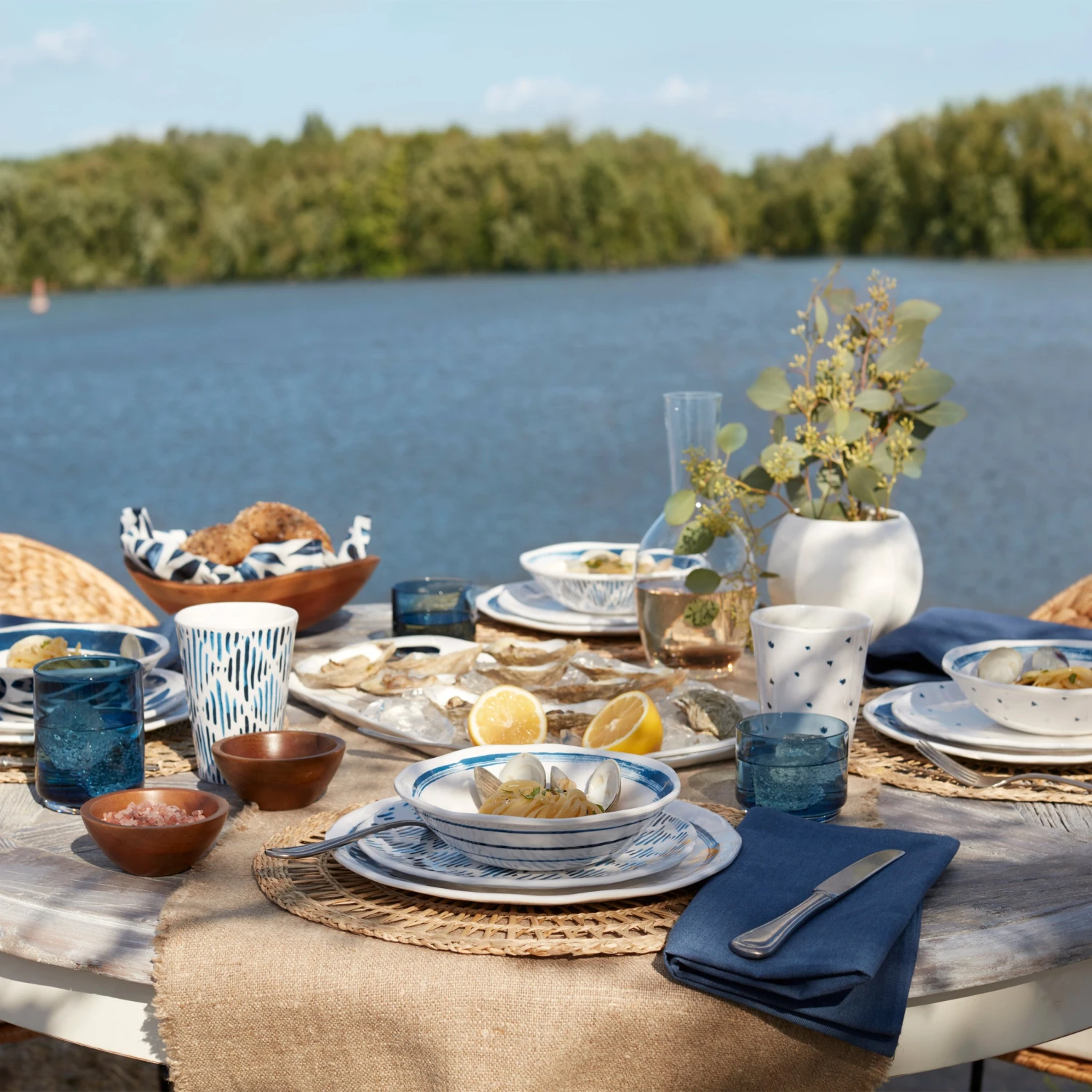 Lenox Blue Bay Melamine 16-Piece Dinnerware Set 9 Lenox Blue Bay Melamine 16-Piece Dinnerware Set - Image 9