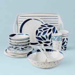 Lenox Blue Bay Melamine 20-Piece Dinnerware Set