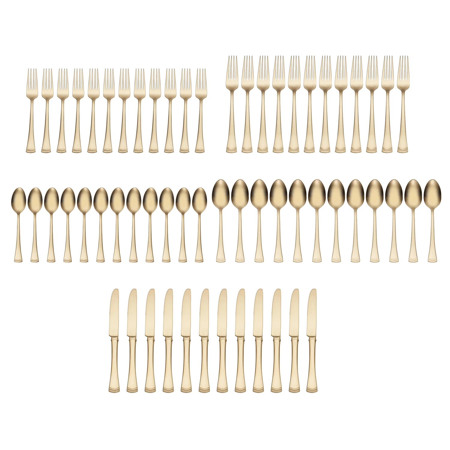 Lenox Portola Gold 60-Piece Flatware Set 4 Lenox Portola Gold 60-Piece Flatware Set - Image 4