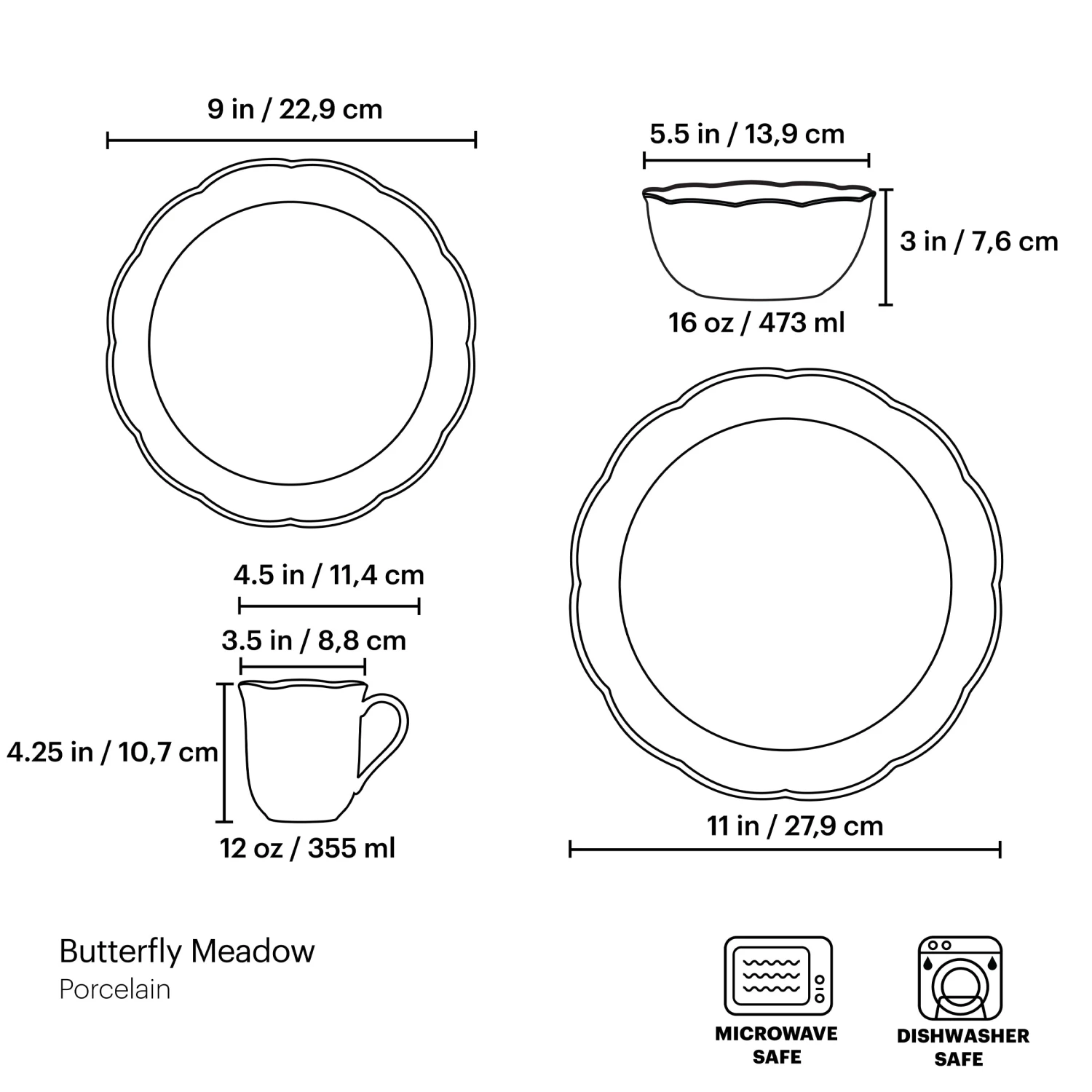 Lenox Butterfly Meadow Monarch 24-Piece Dinnerware Set 7 Lenox Butterfly Meadow Monarch 24-Piece Dinnerware Set - Image 7