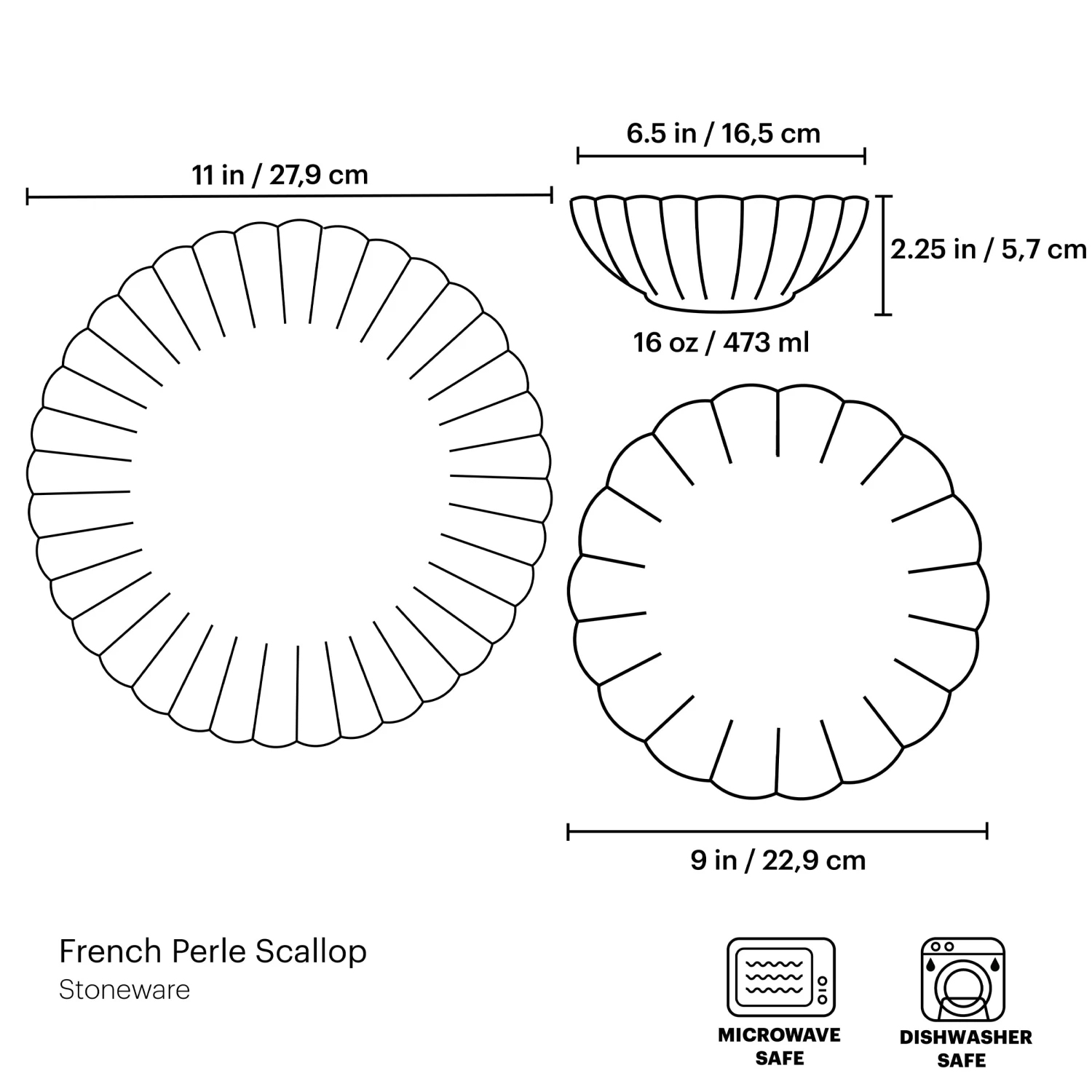 Lenox French Perle Scallop 12-Piece Dinnerware Set 17 Lenox French Perle Scallop 12-Piece Dinnerware Set - Image 17